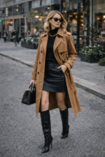 Camel Klasik Trençkot - Görsel 2