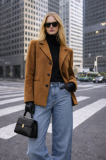 Taba Kaşe Kısa Kaban Ceket - Görsel 5