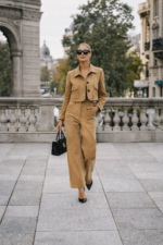 Camel Süet Görünümlü Ceket Pantolon Takım - Görsel 5