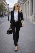 Yüksek Bel Skinny Siyah Jean Pantolon - Görsel 2