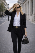 Yüksek Bel Skinny Siyah Jean Pantolon