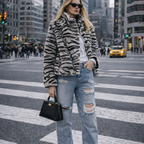 Açık Mavi Yırtık Detaylı Mom Jean