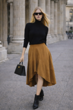 Tarçın Asimetrik Midi Etek - Görsel 4