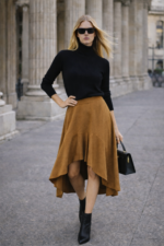 Tarçın Asimetrik Midi Etek - Görsel 3