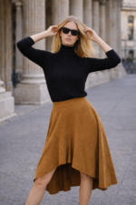 Tarçın Asimetrik Midi Etek - Görsel 2